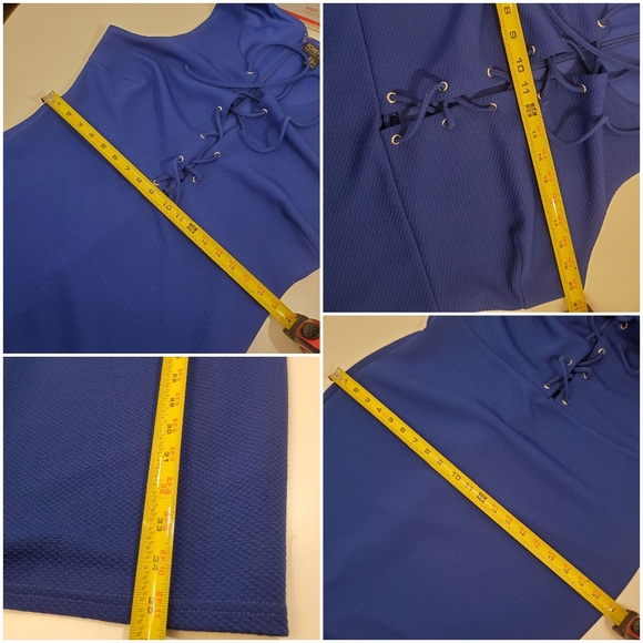 πΌHost pickπΌForever 21+ Royal Blue Lace Up Dress - Picture 5 of 6